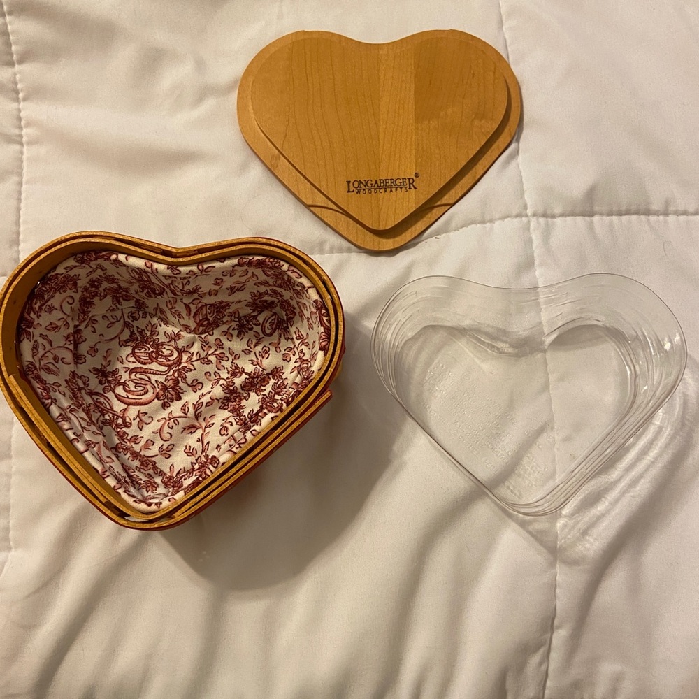 Heart shaped Longaberger basket